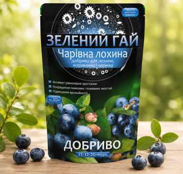 Добриво "Зелений Гай" Чарівна лохина 500 г 900054 фото