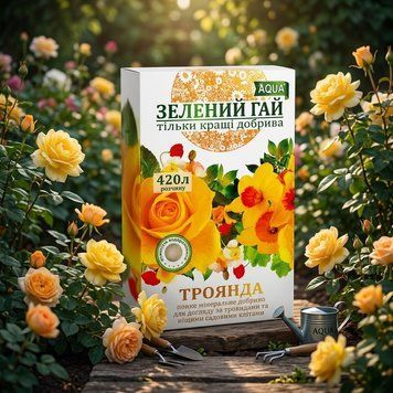 Добриво "Зелений Гай" AQUA Троянда, квітник 300 г 900019 фото
